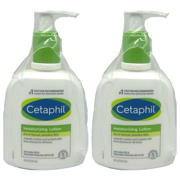 Cetaphil Moisturizing Lotion Dry to Normal, Sensitive Skin - 8 fl oz - Set of 2 - Picture 1 of 3